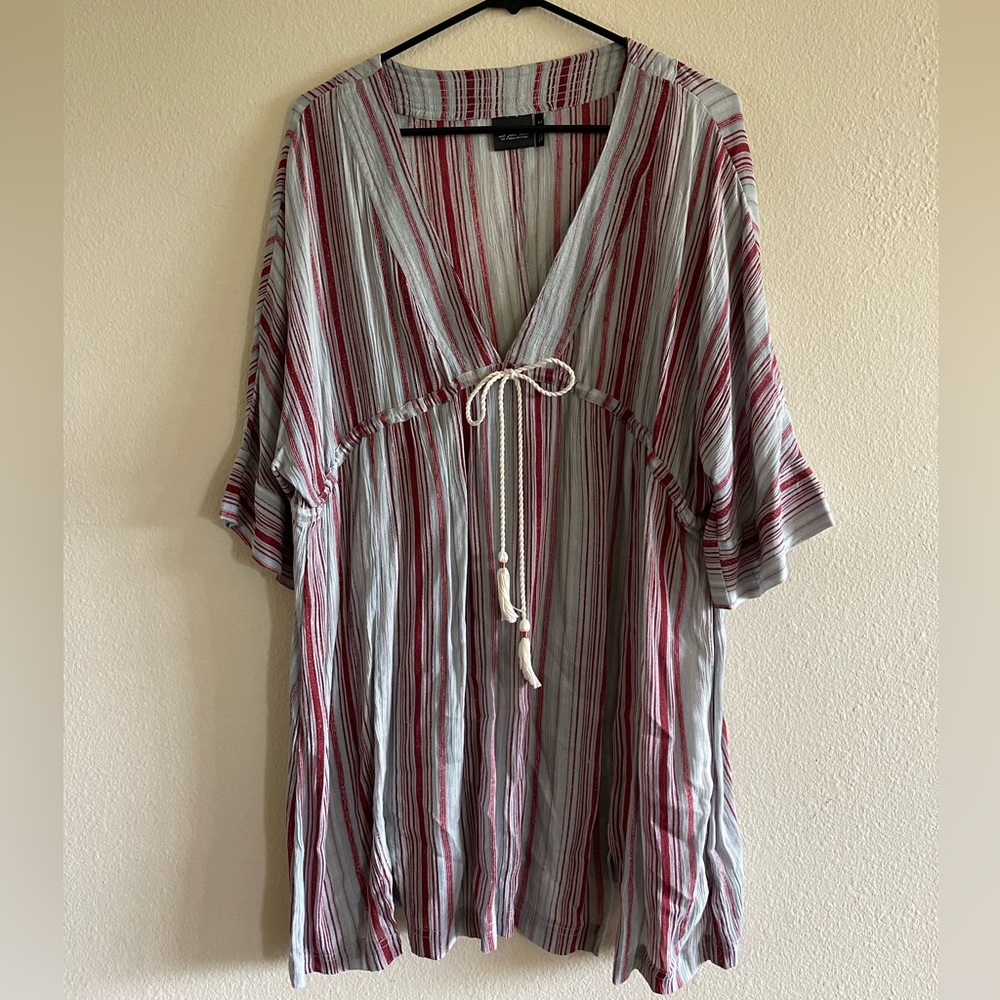 Out from under tie front casual dress cover up